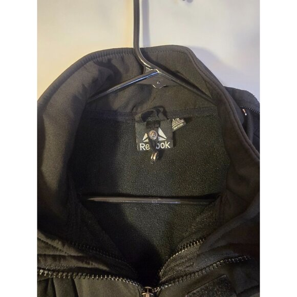 Reebok Boys Black Double Zip Jacket Coat Size Large 14/16 L Winter Fall - Picture 2 of 4